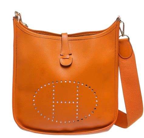 hermes orange evelyne bag|hermes evelyne bag discontinued.